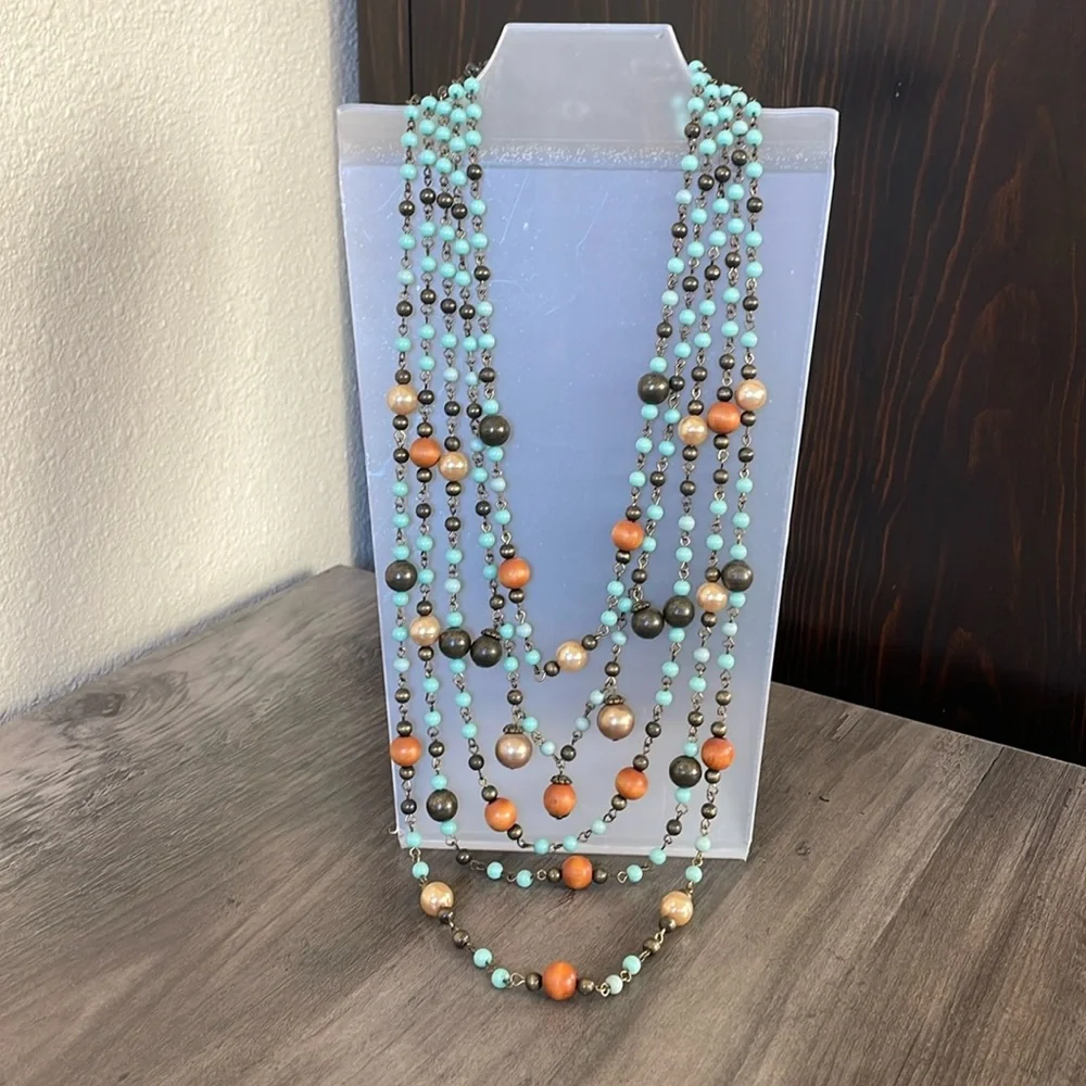 Arden B Five layered beaded necklace - Picture 3 of 7